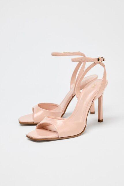 Sandales à brides roses pour femme, confortables et élégantes